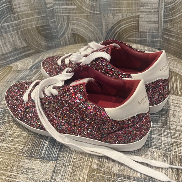Kate Spade Ace Glitter Sneakers Size 6 - Picture 7 of 8